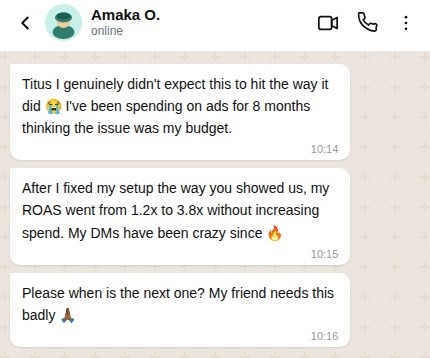 Ad training testimonial