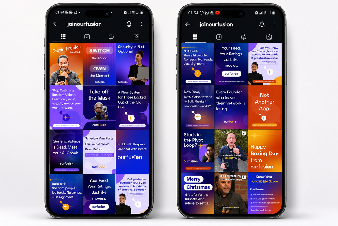 Opticliq's Social media project for ourfusion